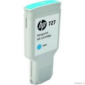 HP F9J76A Картридж  №727, Cyan {DJ T920/T1500/2500/930/1530/2530 (300ml)}
