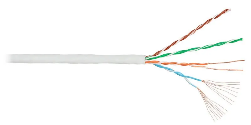 Кабель U/UTP4 cat.5e NETKO /4 пары 24 AWG BC / 305м, многожильный, FLUKE TEST