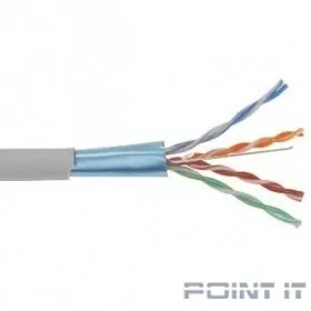 ITK LC1-C6A04-121 Кабель связи витая пара U/UTP, кат.6A 4 x 2 x 23AWG solid, LSZH, 305м, серый