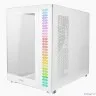 Ginzzu V570 RGB подсветка, контроллер CRC10, 4* 12RW6 FAN 12CM RGB, закаленное стекло 1*USB 3.0,1*USB 2.0, AU Белый ATX