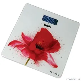 BBK BCS3003G (W/R) Весы напольные белый/красный