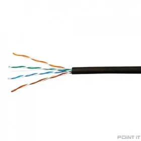 SkyNet Кабель UTP outdoor, медный, FLUKE TEST, кат.5e, однож., (305м) box, черный [CSL-UTP-4-CU-OUT]