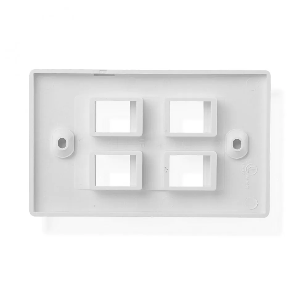 Накладка для внутренней розетки RJ45 / 1 порт / белая РАСПРОДАЖА