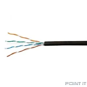 SkyNet Кабель UTP outdoor 4x2x0,46, медный, FLUKE TEST, кат.5e, однож., (100м) box, черный [CSL-UTP-4-CU-OUT/100]