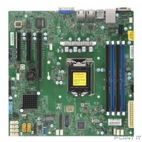 Supermicro MBD-X11SCL-F-B OEM {1xLGA 1151, Intel C242, 4xDDR4, 2x1GbE LAN, 6xSATA3 (6Gbps) RAID 0,1,5,10, 6xUSB 2.0 + 5xUSB 3.1, 1xVGA, 2 COM, 1xPCI-E 3.0 x16, 2xPCI-E 3.0 x8, Micro-ATX}  