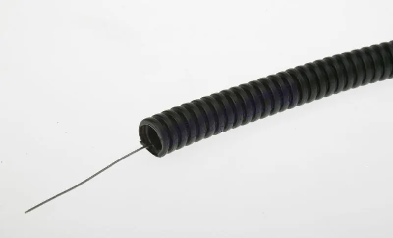 Труба гофрированная, ПНД, легкая, с зондом, наружный d50 мм, черная, 20м