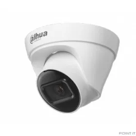 DAHUA DH-IPC-HDW1230T1P-0280B-S6 Уличная турельная IP-видеокамера 2Мп, 1/2.8” CMOS, объектив 2.8мм, детектор человека, ИК-подсветка до 30м, IP67, корпус: металл, пластик