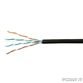 SkyNet Кабель UTP outdoor 4x2x0,51, медный, FLUKE TEST, кат.5e, однож., (100м) box, черный [CSP-UTP-4-CU-OUT/100]
