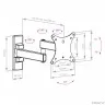 Arm Media MARS-02 черный 10"-32" макс.20кг настенный поворот и наклон