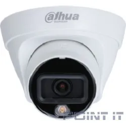 DAHUA DH-IPC-HDW1239T1P-LED-0280B-S6 Уличная турельная IP-видеокамера Full-color 2Мп, 1/2.8” CMOS, объектив 2.8мм, LED-подсветка до 30м, IP67, корпус: металл, пластик