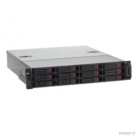 Exegate EX281297RUS Серверный корпус ExeGate Pro 2U550-HS12 &lt;RM 19&quot;,  высота 2U, глубина 550, БП 1U-700ADS,12xHotSwap, USB&gt;
