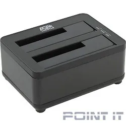 AgeStar 3UBT8  black Док-станция для HDD AgeStar 3UBT8 SATA III пластик/алюминий черный 2.5&quot;/3.5&quot;