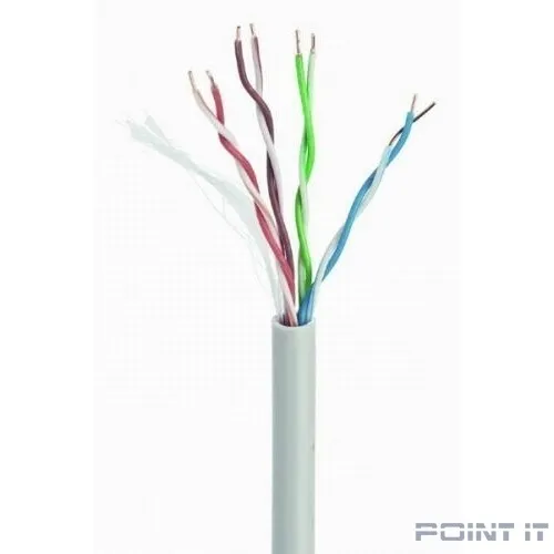 Cablexpert UPC-6004-SO, UTP6, 4 пары, 0.57 мм, медь, однож., 305 м, Fluke Test, серый