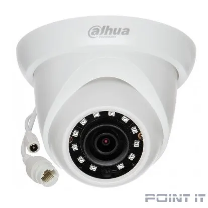 DAHUA DH-IPC-HDW1230SP-0280B-S5 Уличная турельная IP-видеокамера 2Мп, 1/2.8” CMOS, объектив 2.8мм, ИК-подсветка до 30м, корпус: металл, пластик