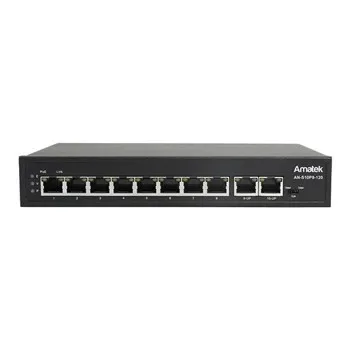 AN-S10P8-120 - 10-портовый 100 Мбит/с коммутатор с HiPoE/PoE+ до 120Вт
