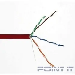5bites US5505-305A-LSZH UTP / SOLID / 5E / 24AWG / CCA / PVC / LSZH / RED / 305M