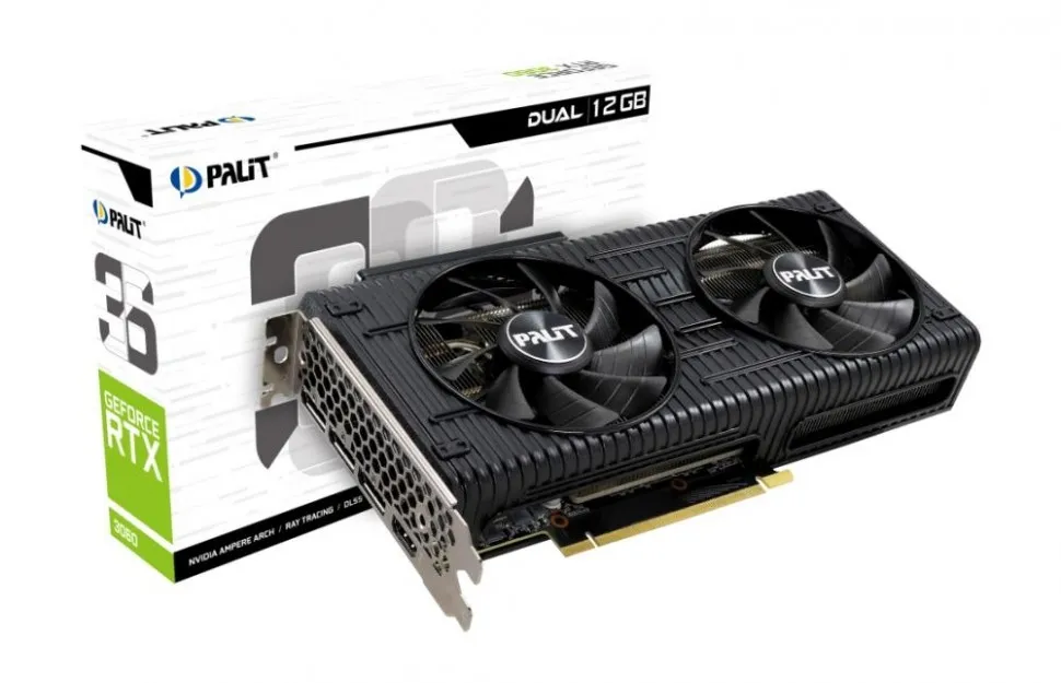 Видеокарта PCIE16 RTX3060 12GB GDDR6 PA-RTX3060 DUAL 12G PALIT