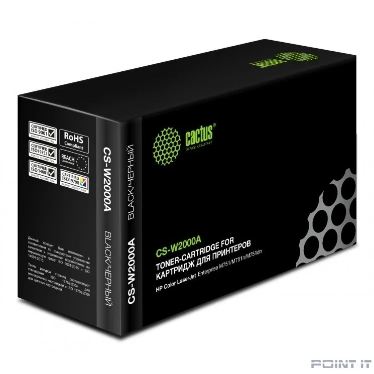 Картридж лазерный Cactus CS-W2002A желтый (6000стр.) для HP CLJ Ent M751
