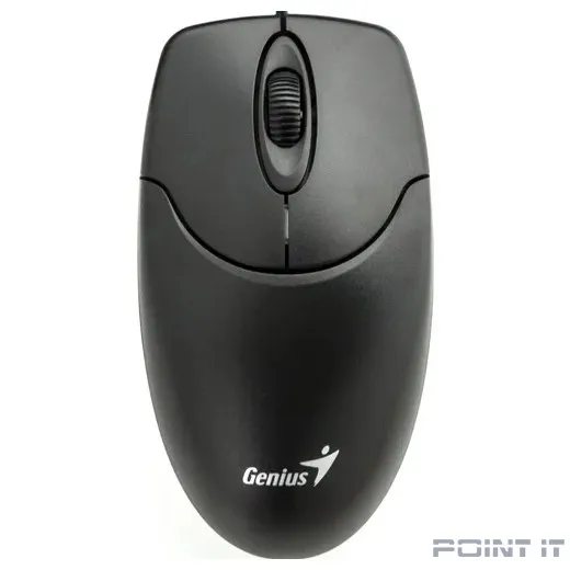 Мышь проводная Genius NetScroll 120 V2, оптическая, разрешение 1000 DPI, кабель 1.5 м, для правой/левой руки. Цвет: черный
