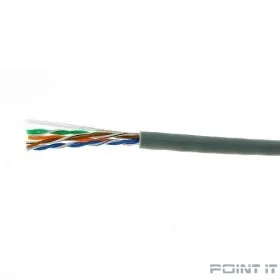 Кабель Cablexpert, UTP5e, 4 пары, 0.51 мм, медь, однож., 305 м, Fluke Test, серый UPC-5051E-SO