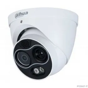 DAHUA DHI-TPC-DF1241-TB3F4-DW-S8 Двухспектральная тепловизионная IP-камера с ИИ, 1/2.7&quot; Progressive CMOS, неохлаждаемый FPA детектор 256x192, объектив 3.5мм, ИК до 30м, IP67