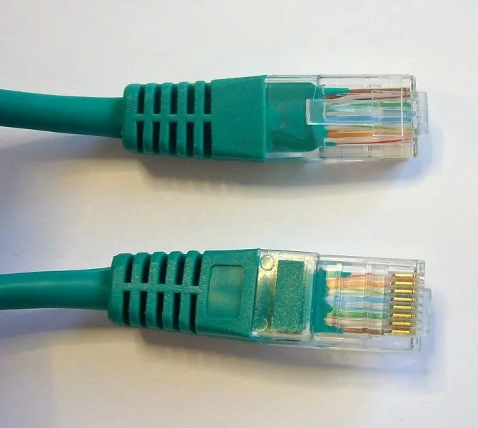 Патч-корд Technolink UTP4 cat 5e, 0.25м, ВС, зеленый