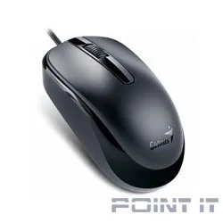Genius DX-120 Black {мышь оптическая, 1000 dpi, 3 кнопки+колесо прокрутки, провод 1,5 м, USB} [31010105100/31010010400]
