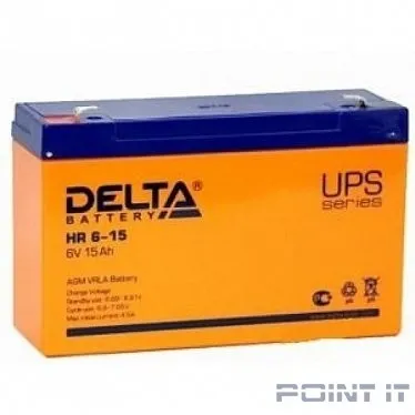 Delta HR 6-15 (15 А\ч, 6 В) свинцово- кислотный аккумулятор