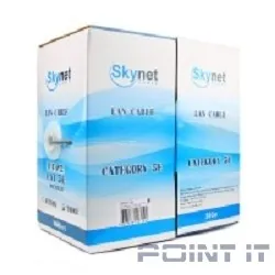 SkyNet Кабель UTP indoor 4x2x0,48, медный, FLUKE TEST, кат.5e, однож., (305м) box, серый [CSS-UTP-4-CU]