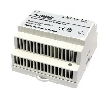 AP-DU12/50DIN - блок питания 12В / 5А резервированный, стабилизированный