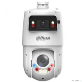 DAHUA DH-SDT4E425-4F-GB-A-PV1 Уличная купольная PTZ IP-видеокамера TiOC с панорамным модулем 4Мп 1/2.8&quot; CMOS, ИК до 30м, LED до 30м, панорамный модуль: 5мм–125мм, ИК до 100м, LED до 50м, IP66