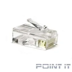 Hyperline PLUG-8P8C-U-C6 Разъем RJ-45(8P8C) под витую пару, категория 6 (50 µ&quot;/ 50 микродюймов), универсальный (для одножильного и многожильного кабеля) 1шт