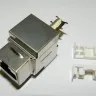 Модуль Keystone экранированный, RJ-45, cat.6, 90°, 110/Krone тип, под инструмент, KE, металлик, Netko СКС