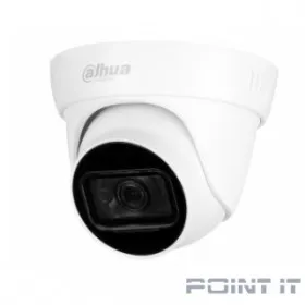DAHUA DH-IPC-HDW1230T1P-0280B-S5 Уличная турельная IP-видеокамера 2Мп, 1/2.8” CMOS, объектив 2.8мм, ИК-подсветка до 30м, IP67, корпус: пластик
