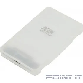 AgeStar 3UBCP3 (WHITE) USB 3.0 Внешний корпус 2.5&quot; SATAIII HDD/SSD USB 3.0, пластик, белый, безвинтовая конструкция