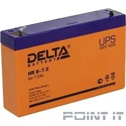 Delta HR 6-7.2 (7.2 А\ч, 6В) свинцово- кислотный аккумулятор