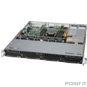 Supermicro SYS-510P-MR LGA-4189, TDP 270W, Intel C621A, 8xDDR4, 4x 3.5&quot; NVMe/SATA drive bays (4x 3.5&quot; NVMe hybrid), SATA3 (6Gbps), 1xPCI-E 4.0 x16 FHFL, 2x1GbE LAN, 1xRJ45 IPMI, 5xUSB 3.2, 6xUSB 2.0, 