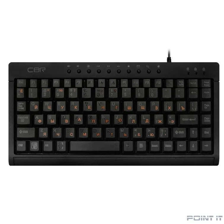 CBR KB 175 Black USB, Клавиатура проводная, мини