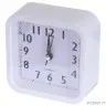 Perfeo Quartz часы-будильник "PF-TC-019", квадратные 10*10 см, белые