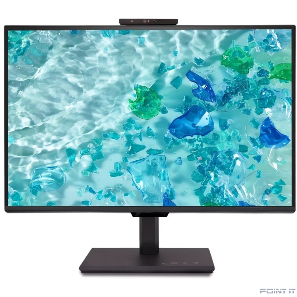 Монитор LCD Acer 23.8" B248YGbemiqprcuzx Black {IPS 1920x1080 120Hz 4ms 300cd HDMI2.0 DisplayPort1.2 DP(Out) USB-C(PD100W) RJ45 3xUSB3.2 Webcam 2x5W Pivot VESA}