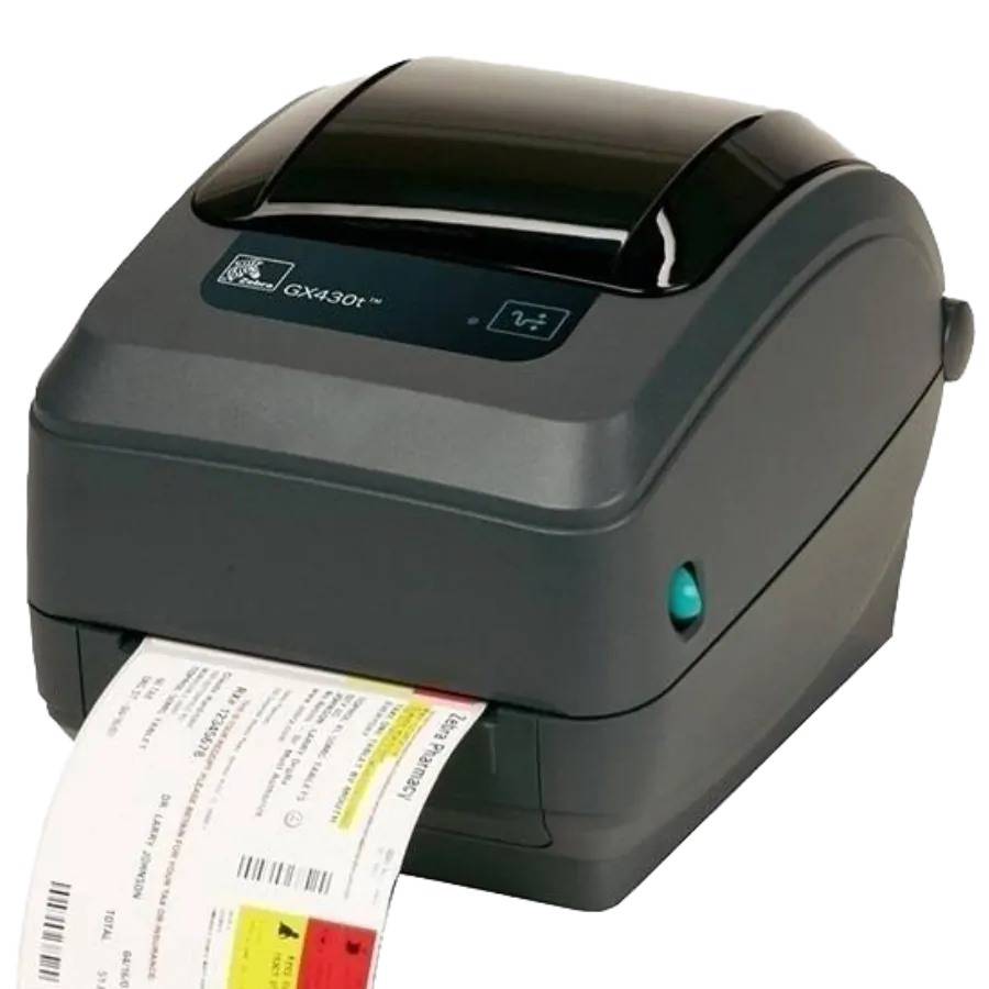 Принтер штрихкода (этикеток) Zebra GX430t (300 dpi, RS232, USB, Отделитель, темно-серый)
