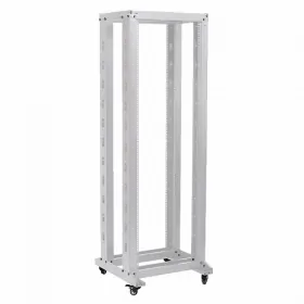  					ITK 19 двухрамная стойка, 42U, 600x600, на роликах, серая				 