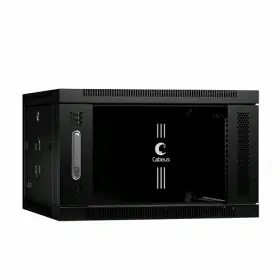  					Шкаф телекоммуникационный настенный 19 6U 600x600x368mm (ШхГхВ) дверь стекло, цвет черный (RAL 9004)				 