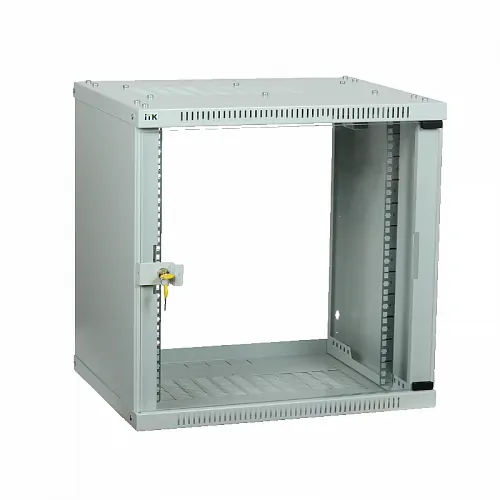 ITK Шкаф LINEA WE 9U 550x350мм дверь стекло серый