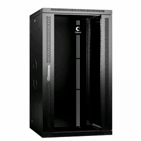  					Шкаф телекоммуникационный настенный 19 22U 600x450x1082mm (ШхГхВ) дверь стекло, цвет черный (RAL 9004)				 