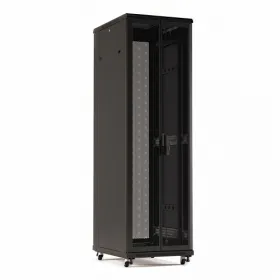  					Шкаф напольный 19-дюймовый, 47U, 2277x800х1200 мм (ВхШхГ), передняя и задняя распашные перфорированные двери (75%), ручка с замком, цвет черный				 