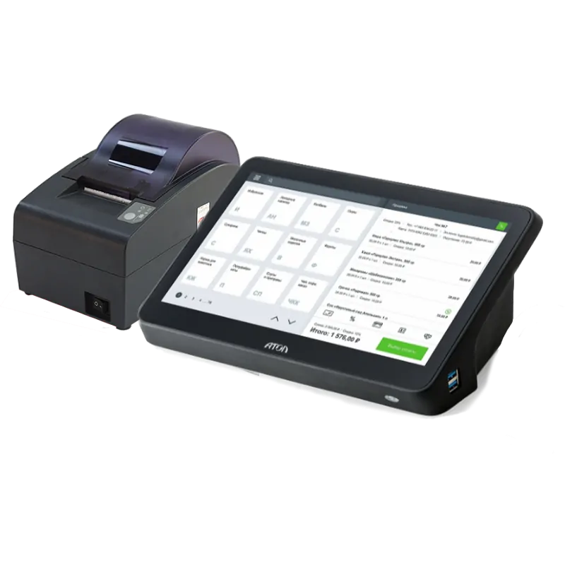 POS-система АТОЛ Optima Маркет [АТОЛ 50Ф с ФН 15 мес, POS-терминал 11.6, Windows 10 IoT, Frontol 6]