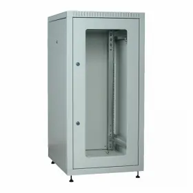  					ITK Шкаф LINEA E 24U 600х800мм двери 2шт стек. и метал. сер.				 