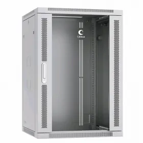  					Шкаф телекоммуникационный настенный 19 18U 600x450x901mm (ШхГхВ) дверь стекло				 