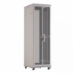  					Шкаф напольный 19-дюймовый, 42U, 2055x800х1000 мм (ВхШхГ), передняя и задняя распашные перфорированные двери (75%), ручка с замком, цвет серый				 